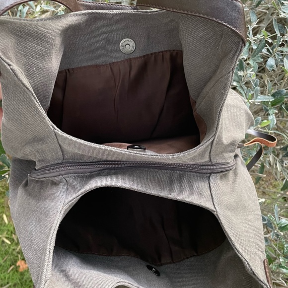 Gray Canvas Tote - Picture 4 of 4